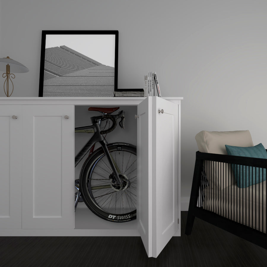 Luxury stoarge for road bikes built to specification